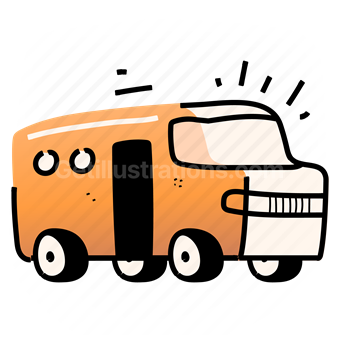 bus, travel, transport, vehicle, automobile, public