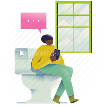 toilet, chat, text, message, mobile, smartphone, online, window, home