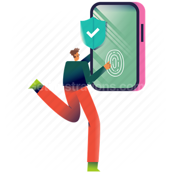 smartphone, phone, device, fingerprint, protection, safety