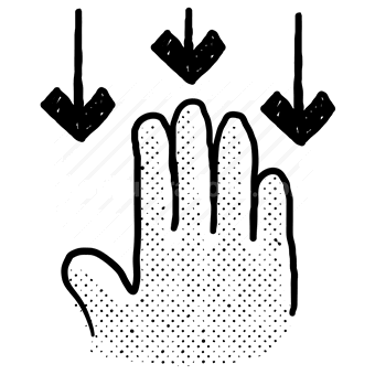 hands, gesture, arrows, arrow, down, movement, direction, navigation