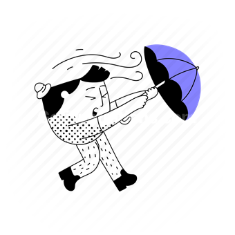 forecast, strong wind, windy, umbrella, danger, alert, warning