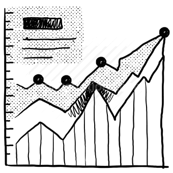 lines, graph, chart, infographic, presentation, statistics, increase, arrow