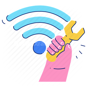 wifi, wireless, internet, preferences, wrench