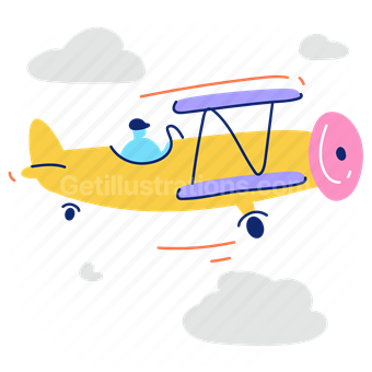 plane, airplane, travel, transport
