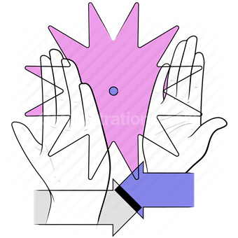 hand, gesture, shapes, shape, clap, high five, hands, slap, slam