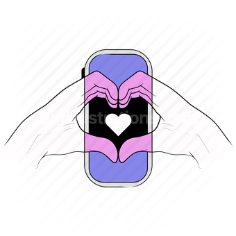hand, gesture, mobile, smartphone, love, romance, dating