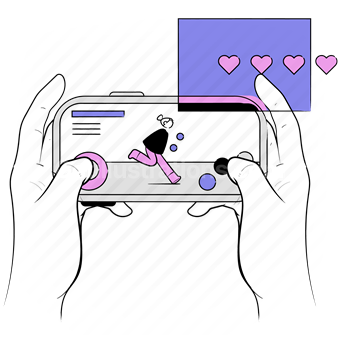 hand, gesture, gaming, mobile, smartphone, game, simulation