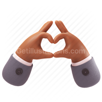 hand gestures, hand, gesture, emoticon, emoji, heart, hearts, love, romance, romantic, suit, Tan