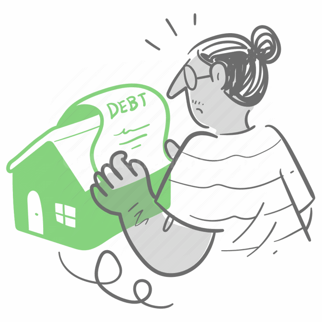 debt, financial issues, stress, burden, home ownership