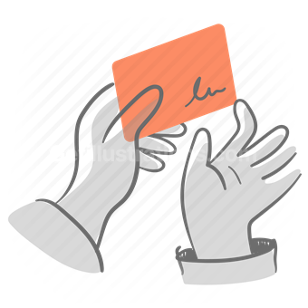 hands, gesture, card, credit, finance, business