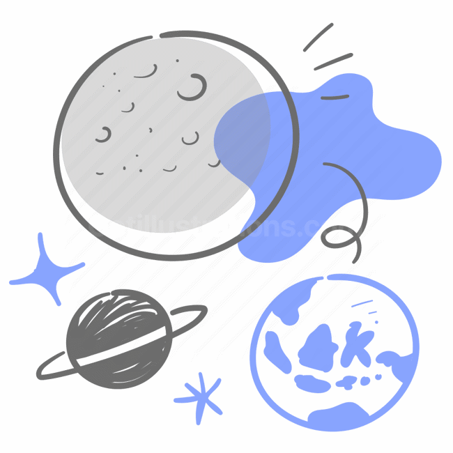 space, planets, universe, stars, moon