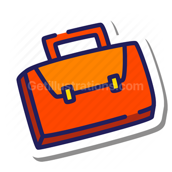 suitcase, briefcase, office, accounting, luggage, baggage, bag