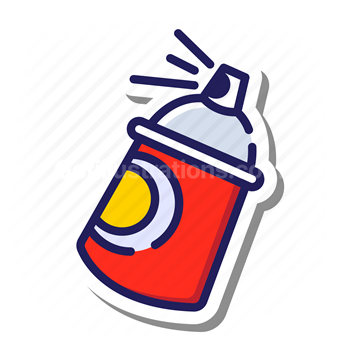 bottle, spray, sprayer, can, canister, graphic design, web design