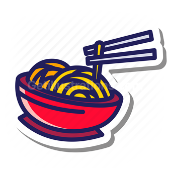 bowl, noodle, chopsticks, dinner, meal, culture