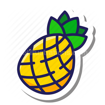 fruit, pineapple, organic, healthy, sweet, tropical