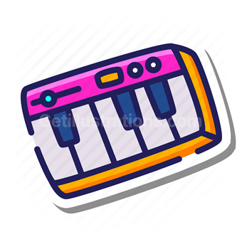 keyboard, musical, instrument, sound, audio, piano
