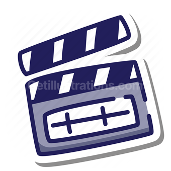 video, movie, media, multimedia, clipper, board