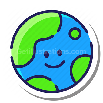 space, planet, earth, smile, smiley, eco