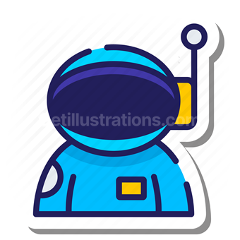 astronaut, helmet, suit, space, outerspace