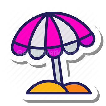parasol, umbrella, summer, holiday, vacation