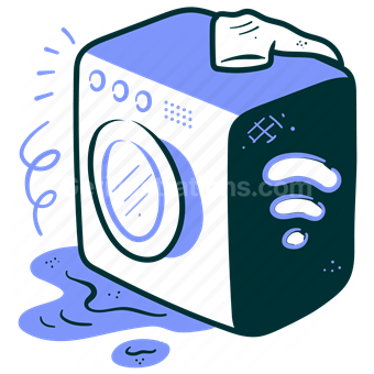 smart home, washing, machine, wireless, appliance