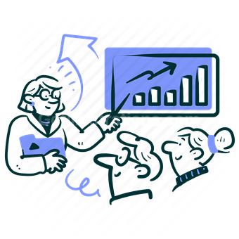 startup, presentation, project, graph, chart, folder, arrow, increase