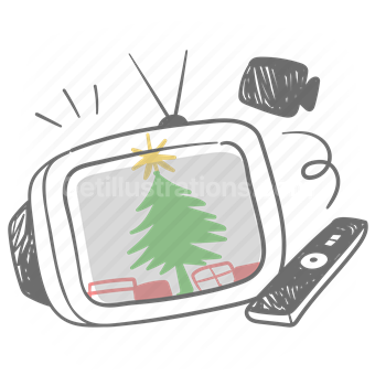 television, Christmas, holiday, entertainment, technology