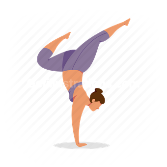 fitness, yoga, stretch, woman, female