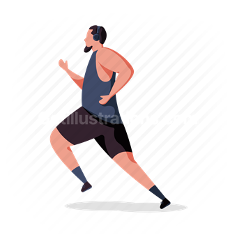 man, run, fitness, sport