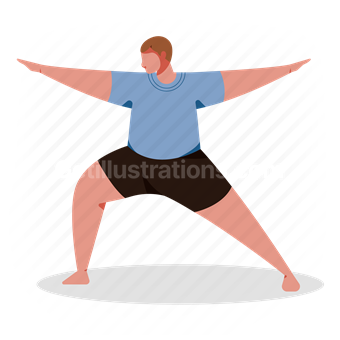 man, yoga, stretch, fitness