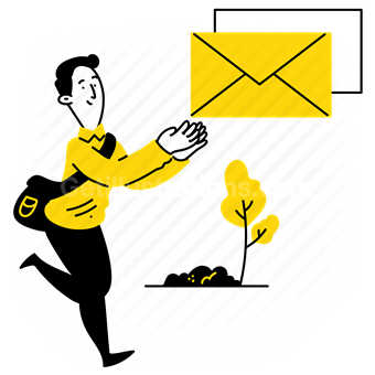 email, mail, message, envelope, man, people, copy, duplicate, emails