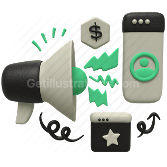 Marketing and Advertising, Business and Finance, Social Media and Communication, Vector illustration