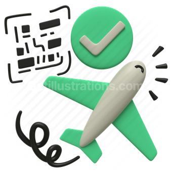 Navigation and Location, User interface, Approval, Vector illustration