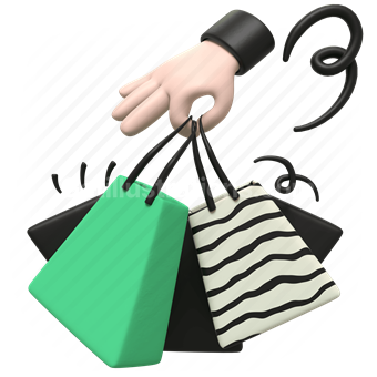 Shopping, Consumerism, Retail, Vector illustration