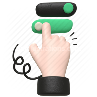 Hand gesture, Feedback, User interface, Vector illustration