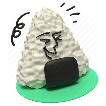 mountain, rock, cartoon character, humor, whimsical, expression