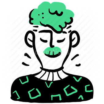 avatar, character, people, person, account, user, man, moustache