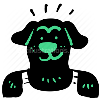 avatar, character, profile, user, account, dog, puppy, pet