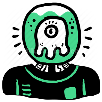 avatar, character, profile, user, account, octopus, jellyfish