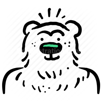 avatar, character, profile, user, account, pollar, bear, animal