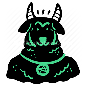 avatar, character, profile, user, account, satan, goat, animal