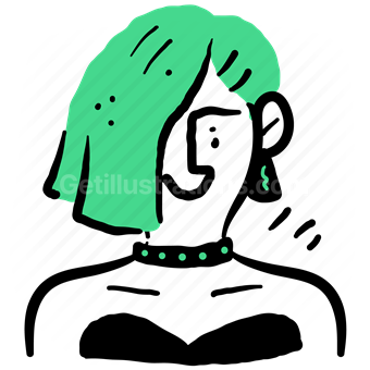 avatar, profile, character, user, account, people, punk, woman