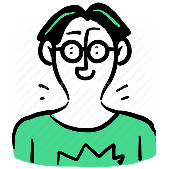 character, user, profile, account, avatar, people, short, hair, glasses