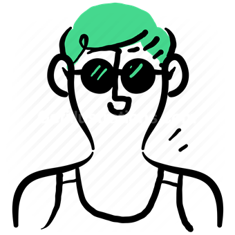 character, user, profile, account, avatar, people, smile, man, sunglasses
