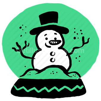 christmas, holiday, occasion, snowglobe, snowman, decor, decoration