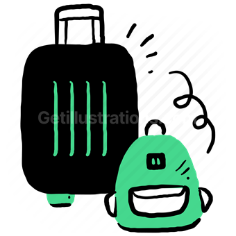 airways, airport, flight, travel, luggage, baggage, suitcase, backpack