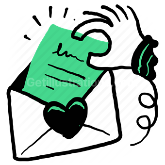 romance, romantic, valentine, love, message, envelope, mail, email