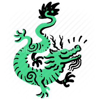 dragon, mythical, zodiac, horoscope, sign, symbol, animal