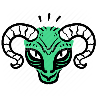 goat, horns, aries, zodiac, horoscope, sign, symbol, animal