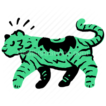 tiger, animal, feline, zodiac, horoscope, sign, symbol